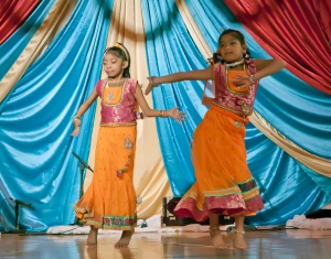 Younger dancers of Bharata Natyam Classical Dance.